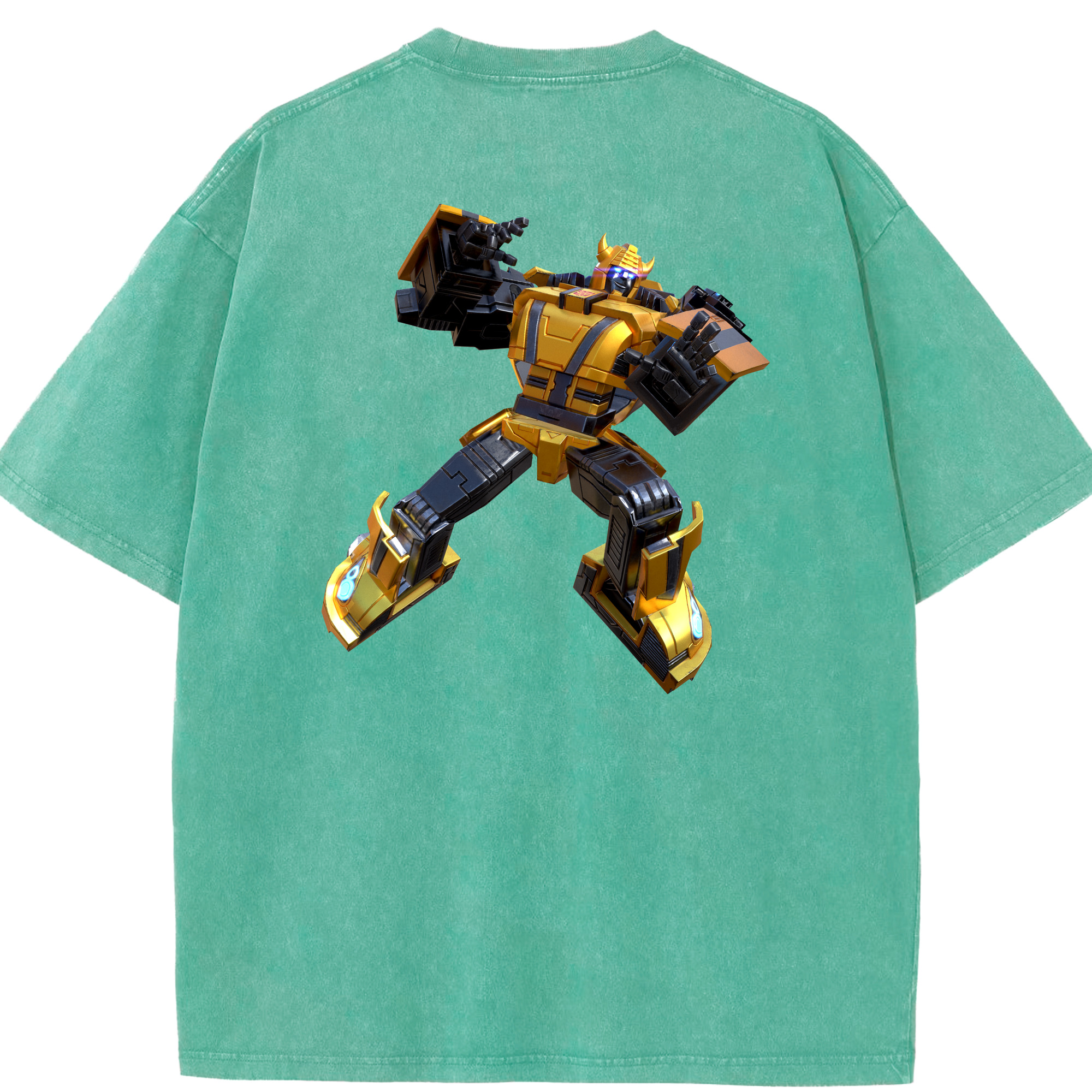（画像用）  綿100% ヴィンテージ風 半袖Tシャツ（背面プリント）